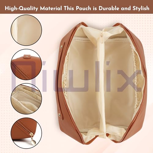 Niwlix Travel Cosmetic Makeup Pouch Bag for Women - Image 4