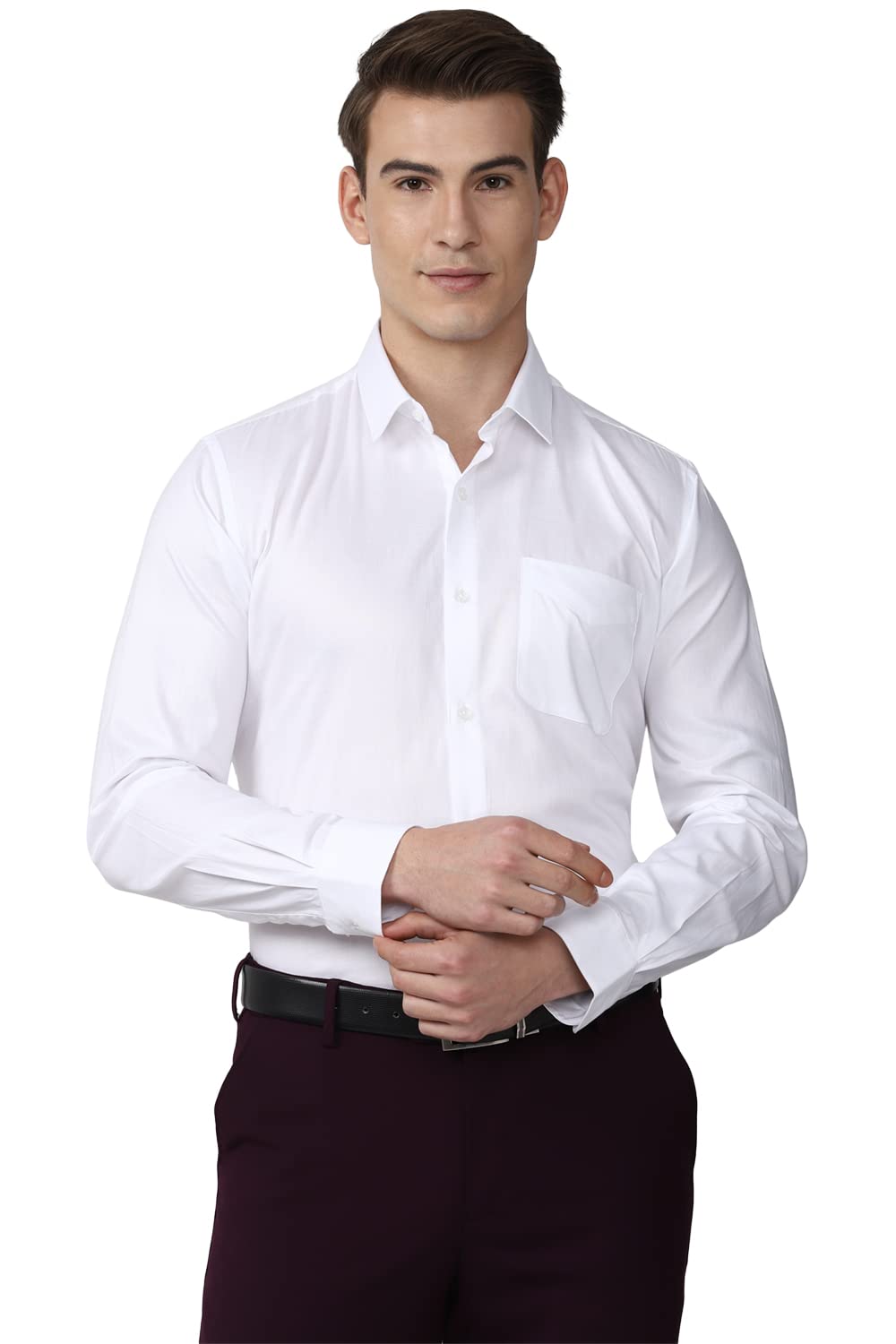 Peter England Men's Cotton Regular Fit Shirt