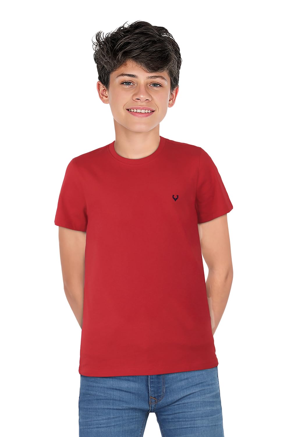 Allen Solly Boys Cotton Regular Fit Crew Neck T-shirt