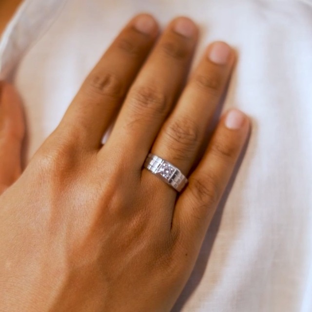 ZAVYA 925 Sterling Silver Statement Rhodium Plated Ring for Men | Gift for Men and Boys | With Certi - Authentic ZAVYA Accessories | UrbanThreads - Image 3