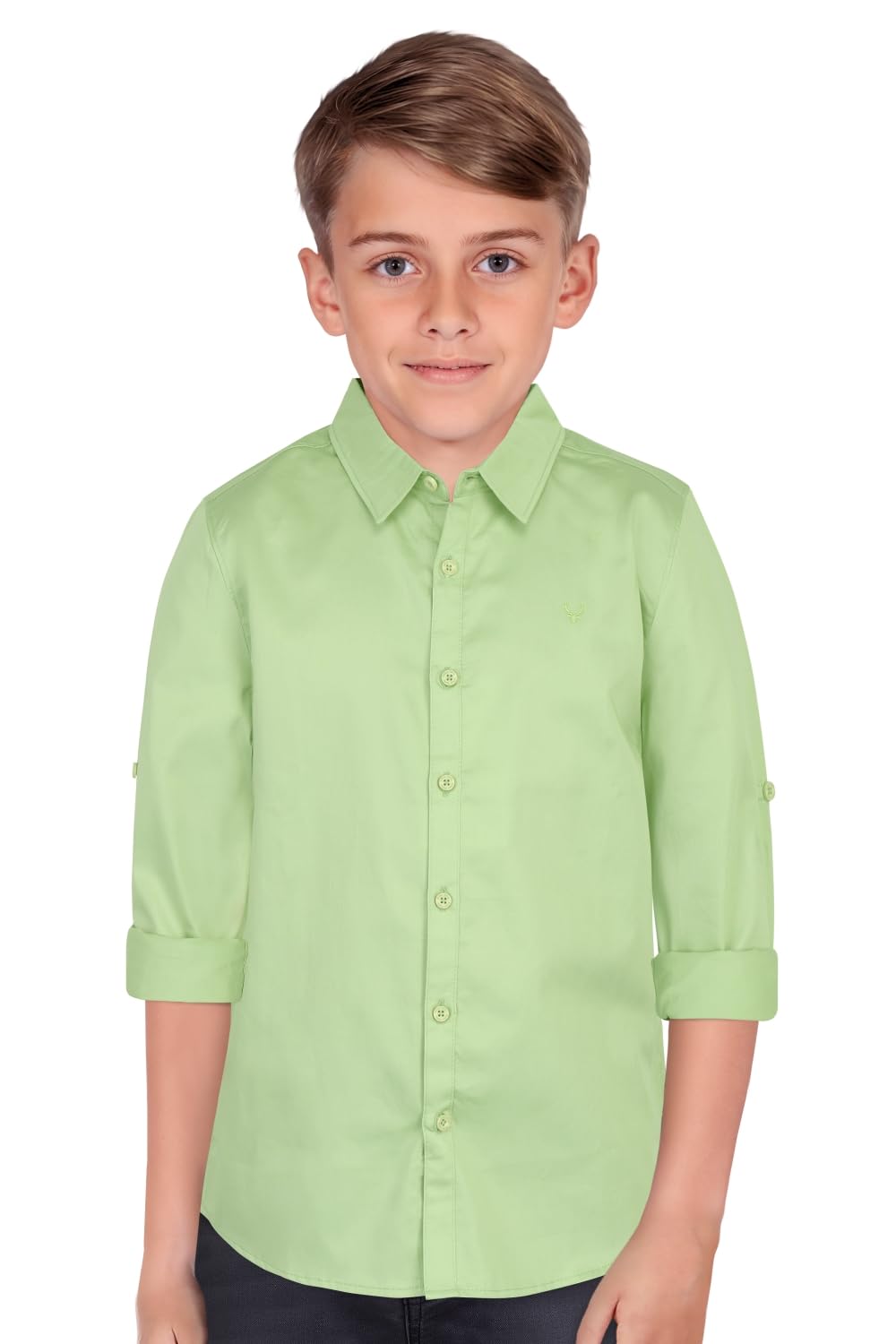 Allen Solly Boys Cotton Solid Regular Fit Shirt