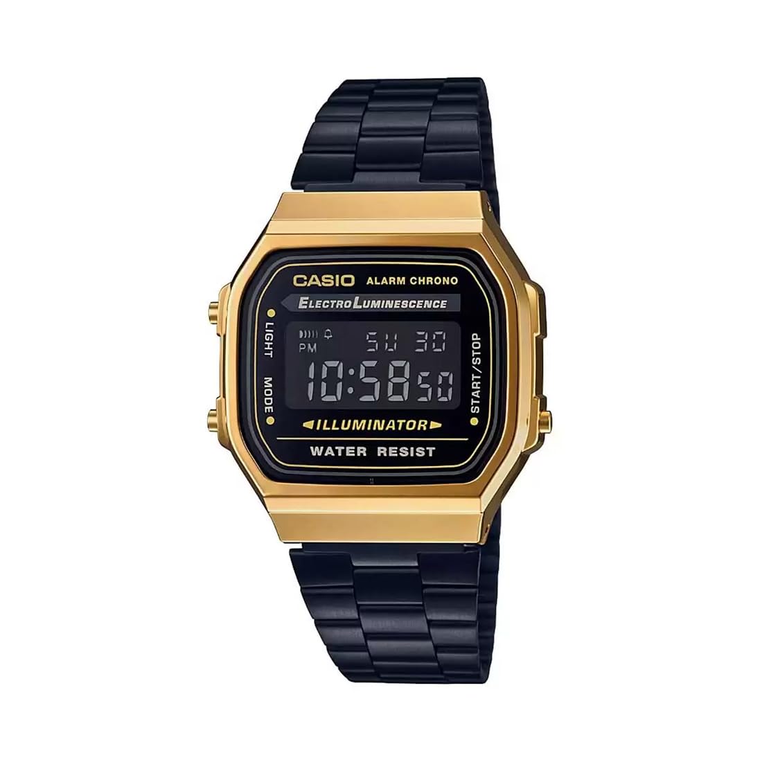 Casio Unisex A168WEGB-1BDF Black Digital Watch