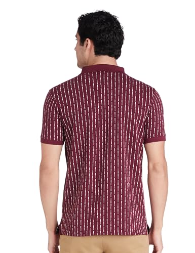 Allen Solly Men Polycotton Regular Fit Printed Polo T-Shirt - Image 3