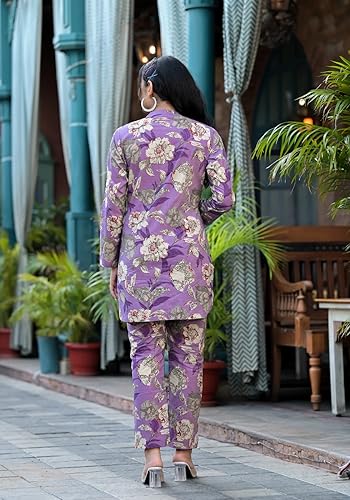 Leriya Fashion Women Ethnic Kurta Set | Cotton Blend Kalista Co-Ord Set | Casual Wear Pant Top Set | - Authentic Leriya Clothing | UrbanThreads - Image 4