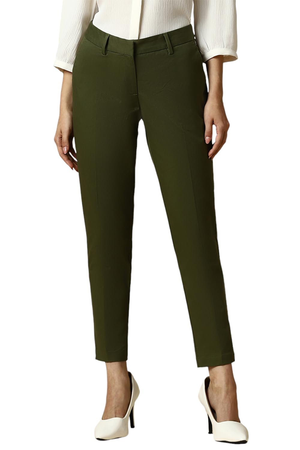 Allen Solly High-Waist Formal Trousers