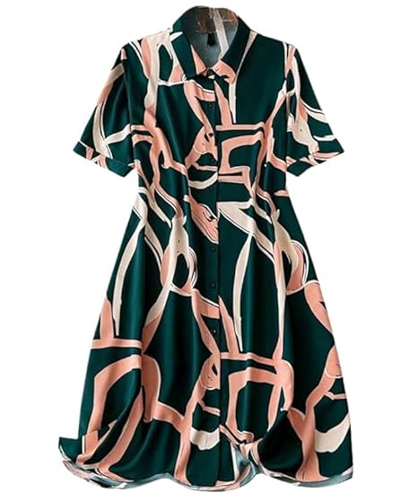 Leriya Fashion Women's Rayon Casual Below The Knee Western Dress - Authentic Leriya Clothing | UrbanThreads