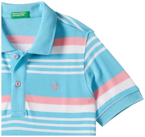 United Colors of Benetton Boy's Striped Polo Shirt - Image 5