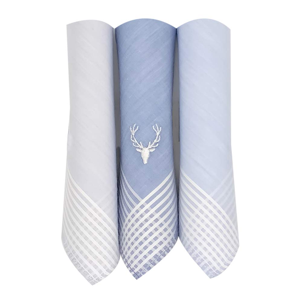 Allen Solly Men's Cotton Pastel Multicolour Handkerchief Pack of 3