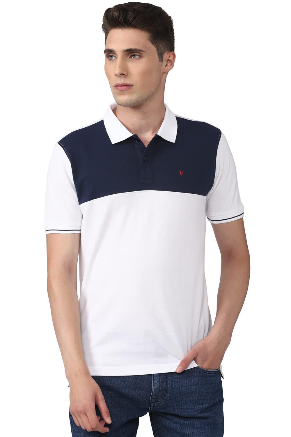 Van Heusen Men's Cotton Regular Fit Polo T-Shirt - Authentic Van Clothing | UrbanThreads