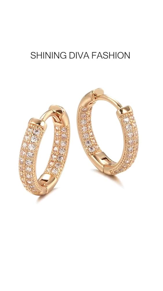 Urban Threads Rose Gold Zircon Bali Earrings Copper Jhumkas - Image 3