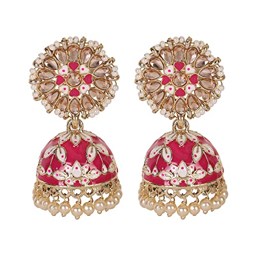 Shining Diva Gold Plated Jhumki Earrings for Women & Girls - Image 2