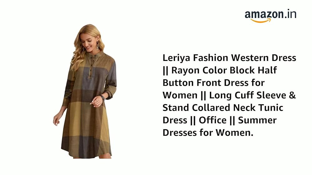 Leriya Fashion Women's Mini Dress | One Piece Dress for Women | Dresses for Women | Trendy Dress for - Authentic Leriya Clothing | UrbanThreads - Image 3