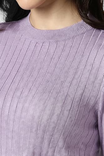 Van Heusen Women's Round Neck Solid Knit Top Full Sleeve - Image 5