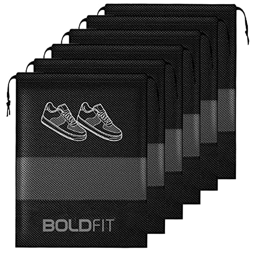Boldfit Shoe Bag for Travel Bag for Man & Women Shoe Cover for Storage at Home Gym Reusable Travelli - Authentic Boldfit Bags | UrbanThreads - Image 2