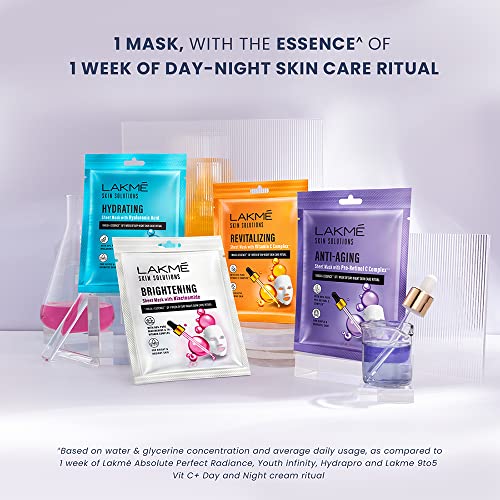 Lakme Solutions Anti-Aging Sheet Mask Pro Retinol C Complex 25ml - Image 5