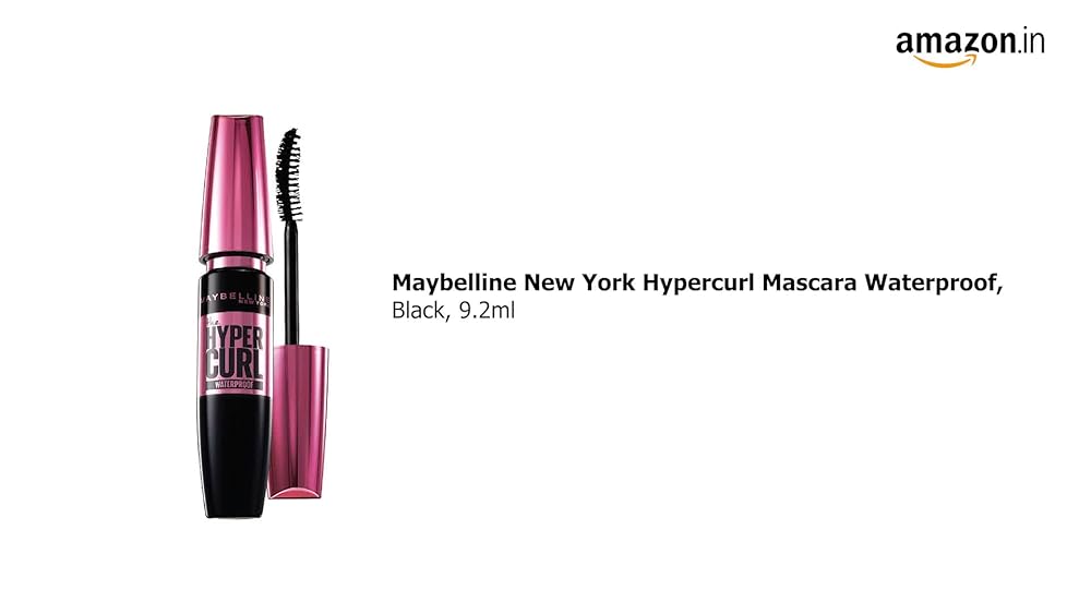 Maybelline New York Hypercurl Mascara Waterproof Black - Image 3