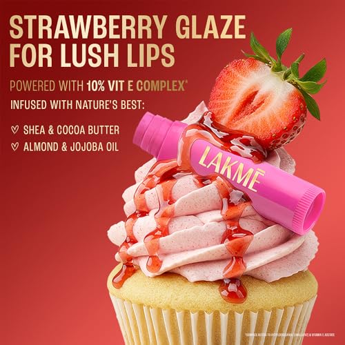 Lakmé Strawberry Lip Love 24H Moisture SPF 15 4.5g - Image 4
