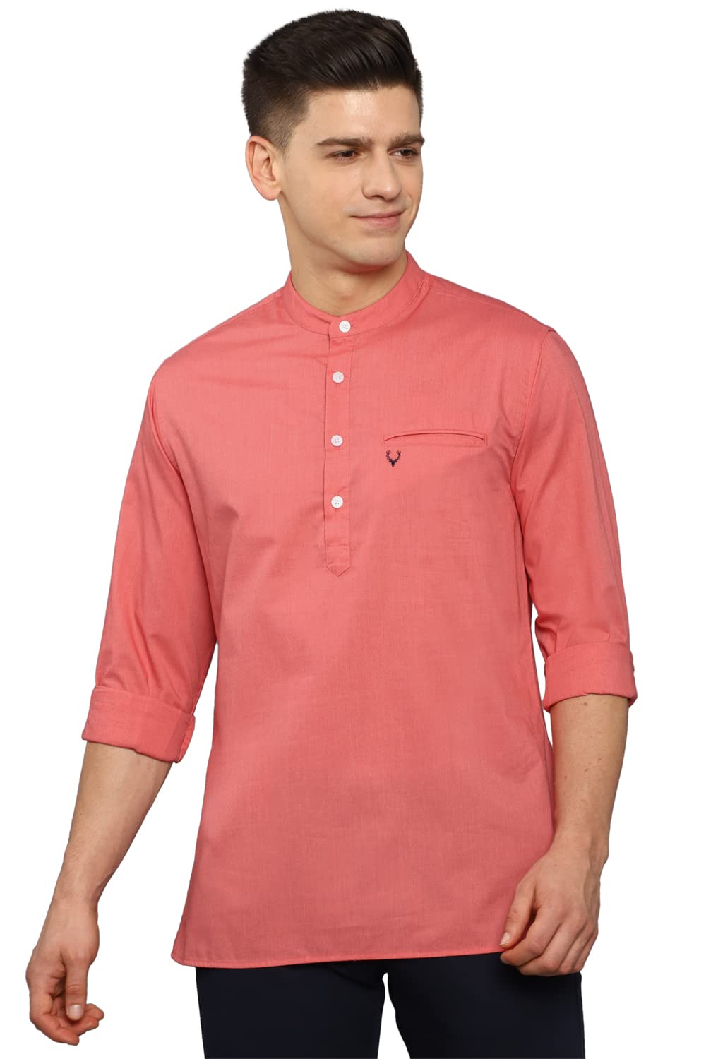 Allen Solly Men's Cotton Blend Regular Fit Casual Kurta
