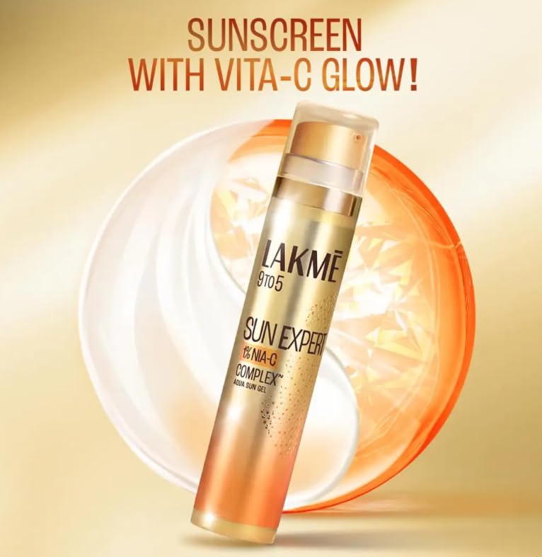 Lakme Sun Expert 1% Nia C Sunscreen Gel SPF 50 PA++++ - Image 4