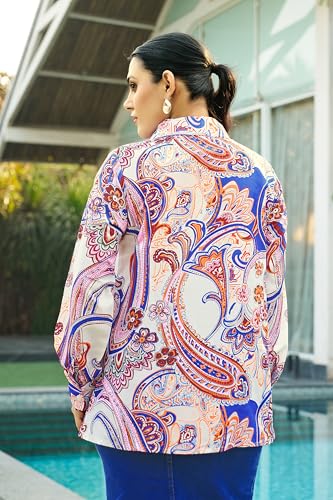 Leriya Fashion Women's Rayon Korean Style Long Sleeve Oversized Button Down Shirt | Plus Size Workwe - Authentic Leriya Clothing | UrbanThreads - Image 4