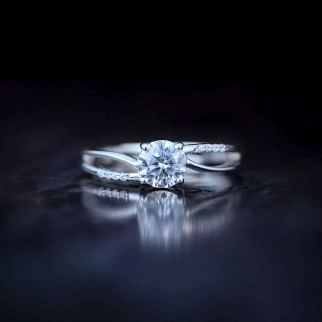 ZAVYA 925 Sterling Silver CZ Circular Solitaire Adjustable Ring - Image 4