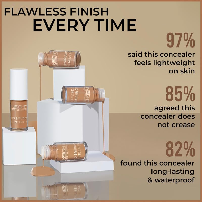 INSIGHT No Smudge Radiant Concealer Cream Waterproof Medium - Image 4