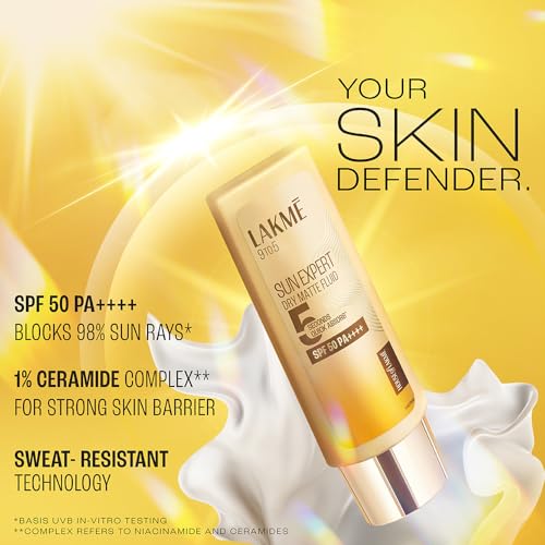 Lakmé Sun Expert SPF 50 Matte Sunscreen Niacinamide Ceramide 50ml - Image 5
