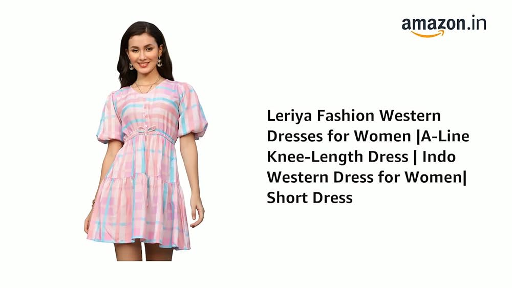 Leriya Fashion Western Dresses for Women |A-Line Knee-Length Dress | Indo Western Dress for Women| S - Authentic Leriya Clothing | UrbanThreads - Image 3