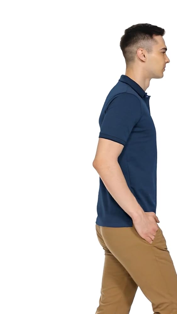 Peter England Men's Regular Fit Half Sleeve Polo T-Shirt - Image 4