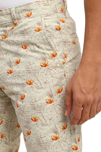 Allen Solly Men Green Print Slim Shorts - Image 5