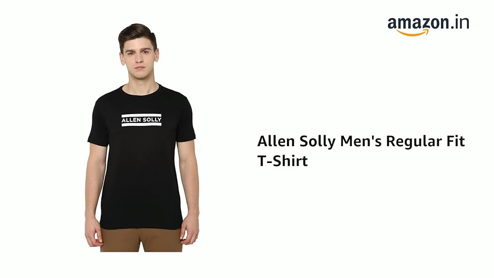 Allen Solly Men's 100% Cotton Regular Fit T-Shirt - Image 3
