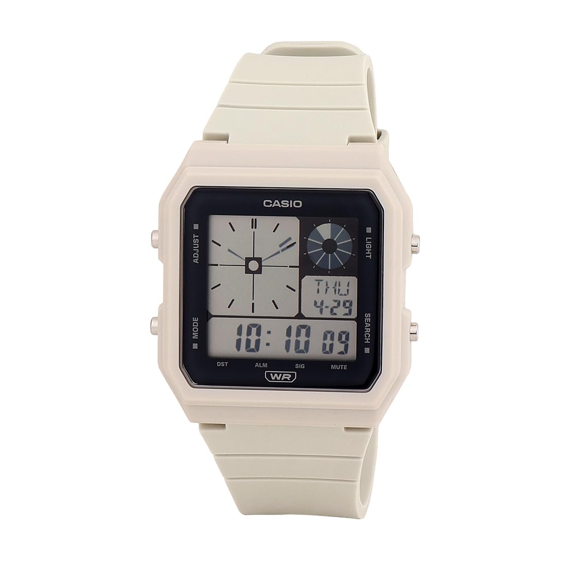 Casio Unisex Resin Digital Watch LF-20W-8ADF Off White