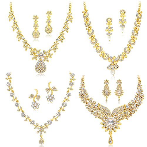 Sukkhi Gold Plated Combo Necklace Set for Women - Image 2