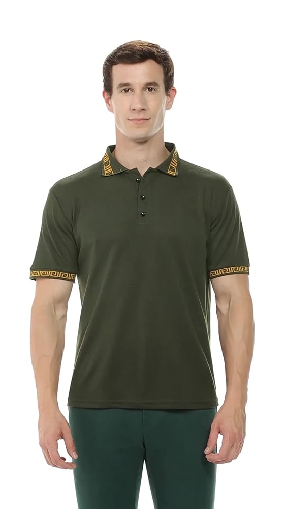 Leriya Fashion Men's Casual Old Money Poly Cotton Regular Fit Polo T-Shirt - Authentic Leriya Clothing | UrbanThreads - Image 3
