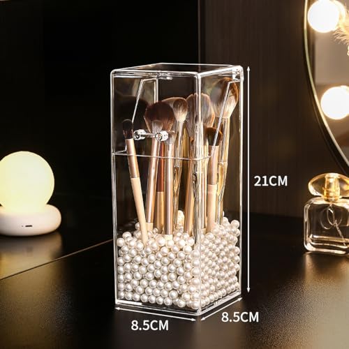 wolpin Makeup Brush Box Holder Acrylic Organizer - Image 5