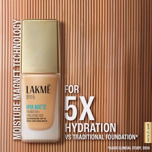 Lakme 9to5 Hya Matte Foundation Cool Cocoa 25ml - Image 5