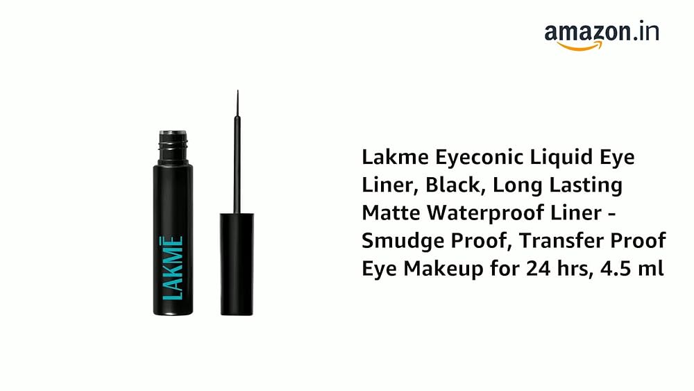 Lakmé Eyeconic Intense Black Eyeliner 24H Wear - Image 3