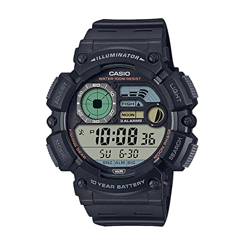 Casio Digital Black Watch 10-Year Battery - Image 2