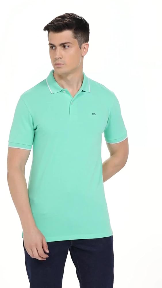 Peter England Men's Snug Fit Solid Polo T-Shirt - Image 3