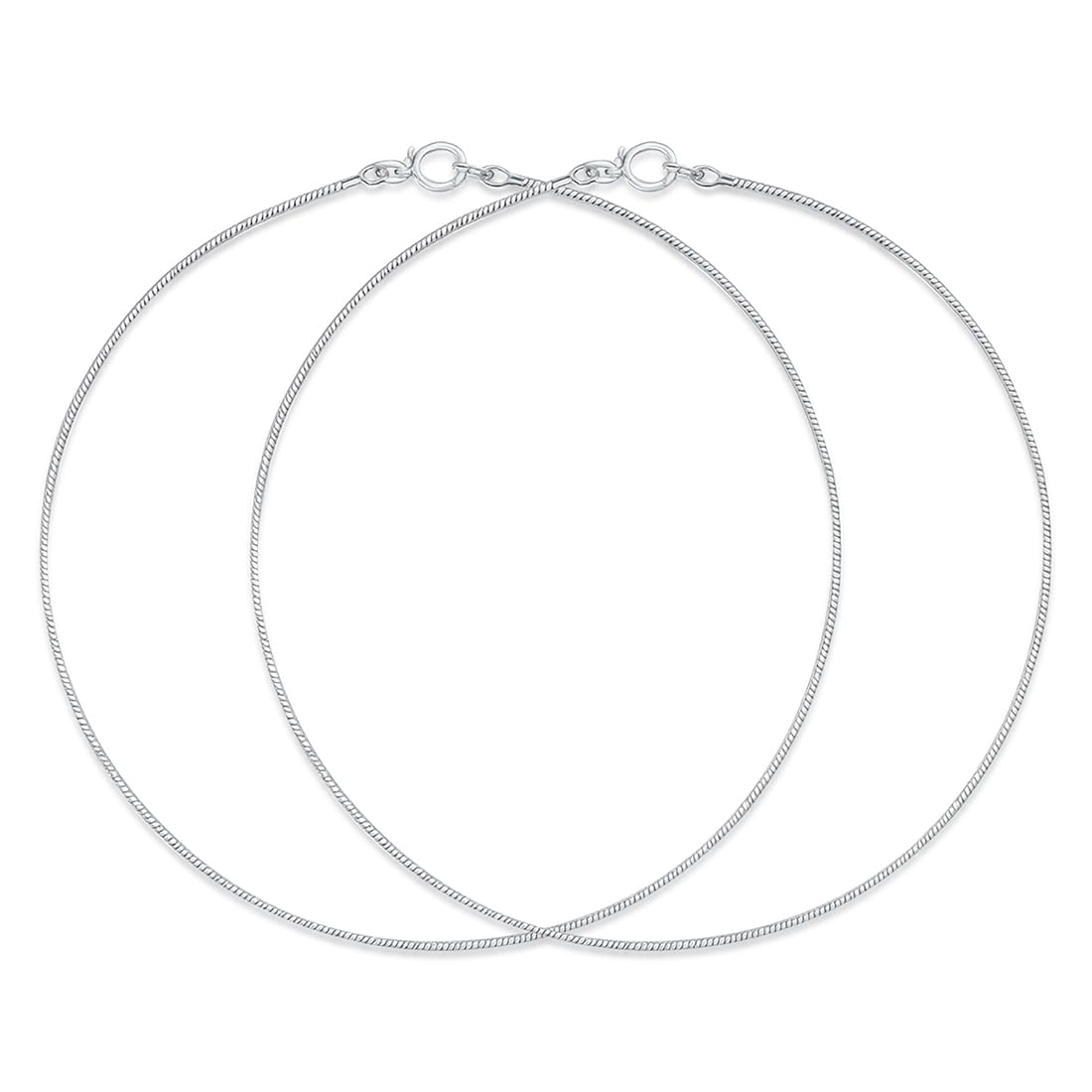 ZAVYA 925 Sterling Silver Chain Anklet for Women & Girls