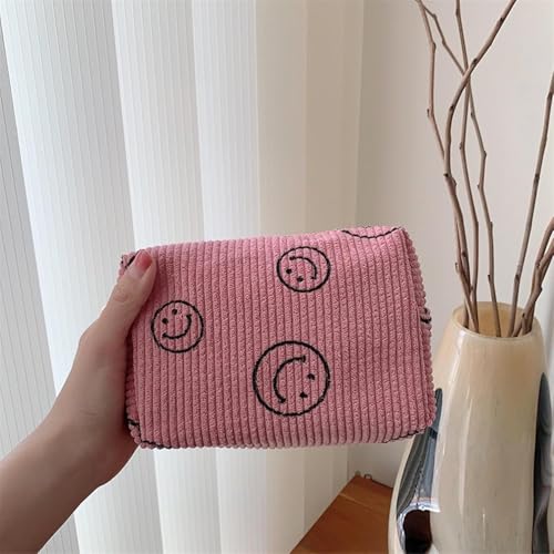 Street27 2pcs Corduroy Cosmetic Bag Travel Makeup Pouch - Image 3