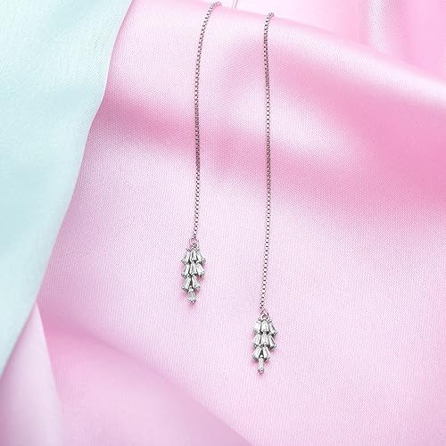 ZAVYA 925 Sterling Silver Rhodium Plated Earrings for Women - Image 5