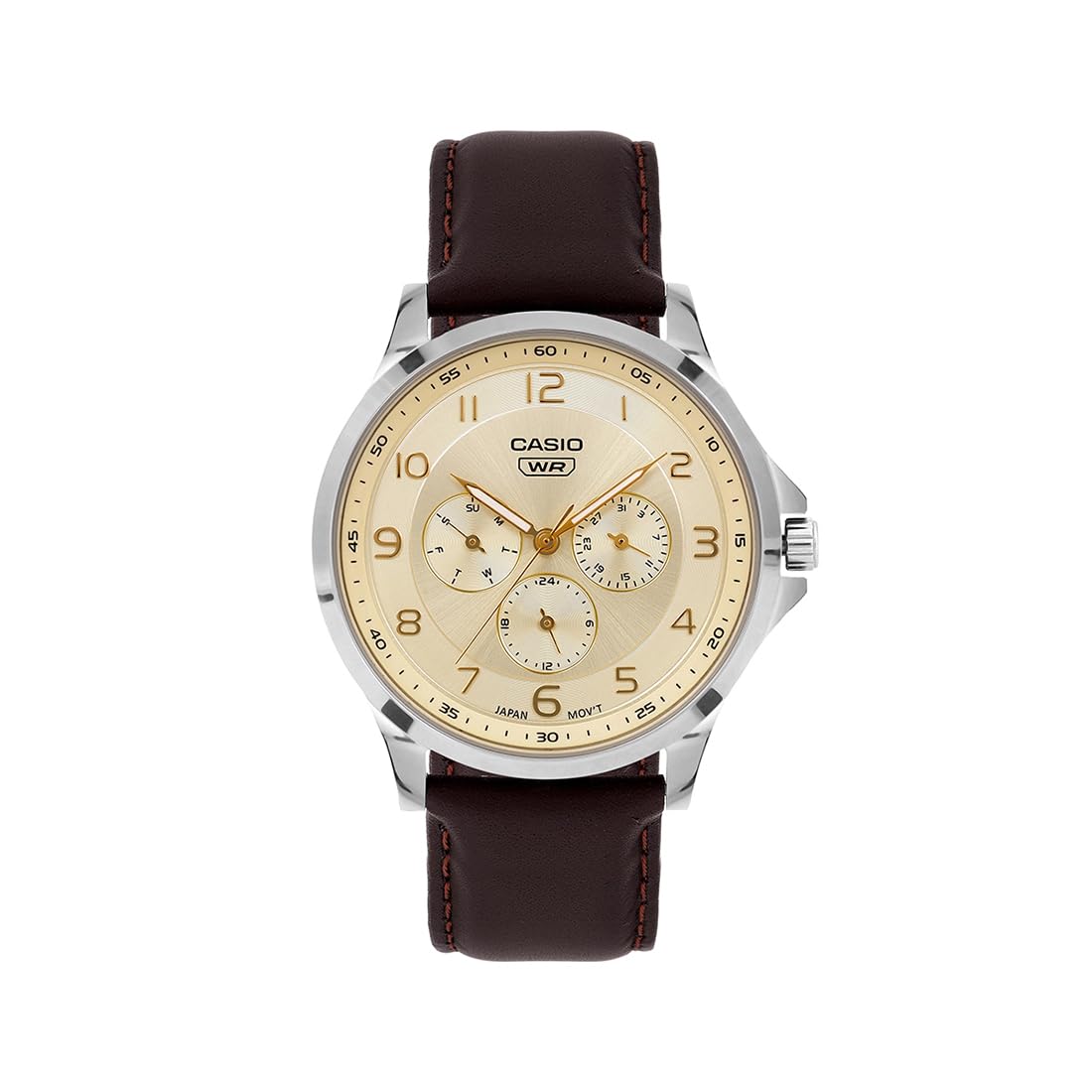Casio Enticer Yellow Dial Watch Men's
