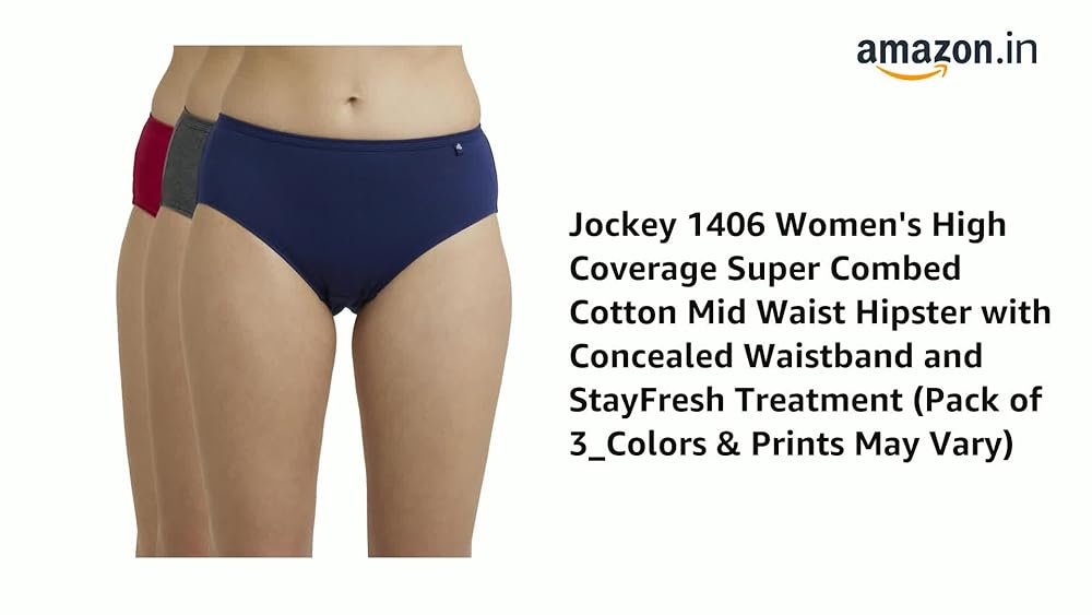 Jockey Women's High Coverage Super Combed Cotton Hipster - Image 3