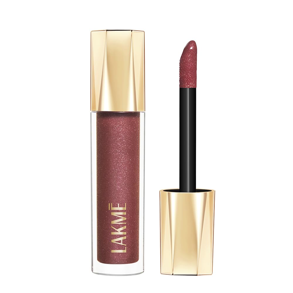 Lakme Glitterati Lip Glaze 303 Caramel Drizzle 5ml