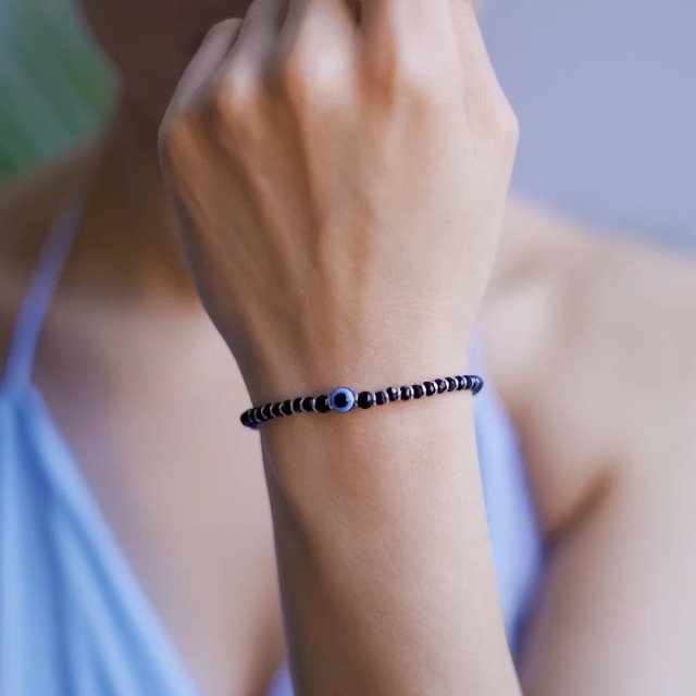 ZAVYA 925 Sterling Silver Beads Bracelet Rhodium Plated Women - Image 4