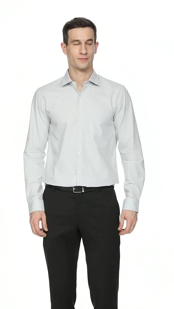 Peter England Slim Fit Oxford Shirt Crisp White - Image 3