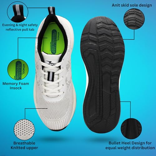 ATHCO Mens Houston Memory Foam Comfort Shoes|Running|Walking|Training|Gym|Jogging|Sneaker|Athletic|L - Authentic ATHCO Footwear | UrbanThreads - Image 5