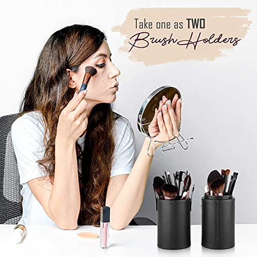 FINEMOE Large Makeup Brush Holder Organizer for Travel - Image 4