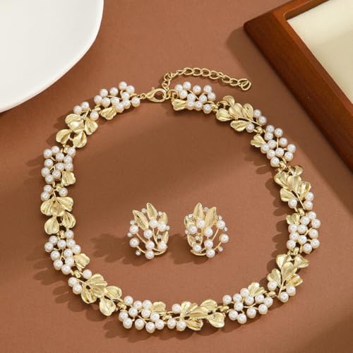 Shining Diva Gold-Plated Crystal Necklace Set - Image 5